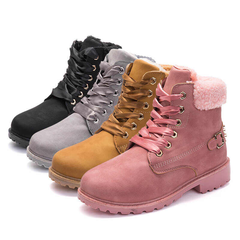 Women's Waterproof Lace Up Ankle Boots