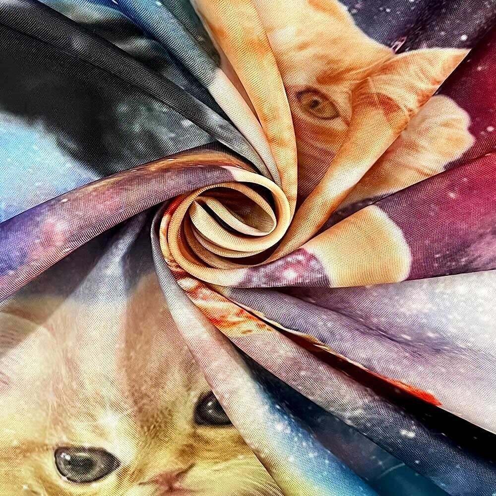 Funny Wall Tapestry Art Decor Cats Galaxy Pizza