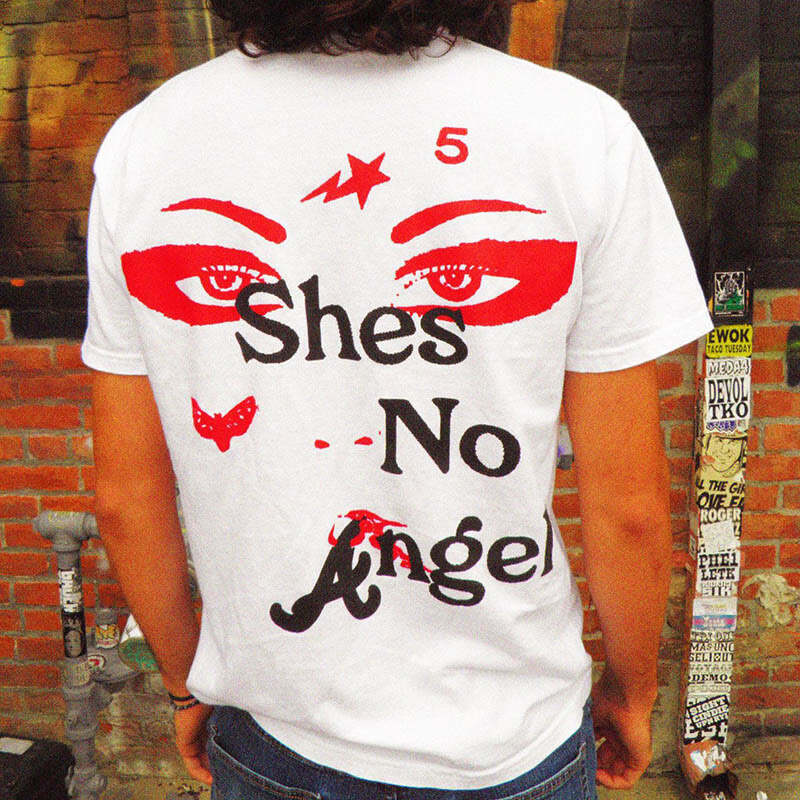 Shes No Angel Print T-shirt