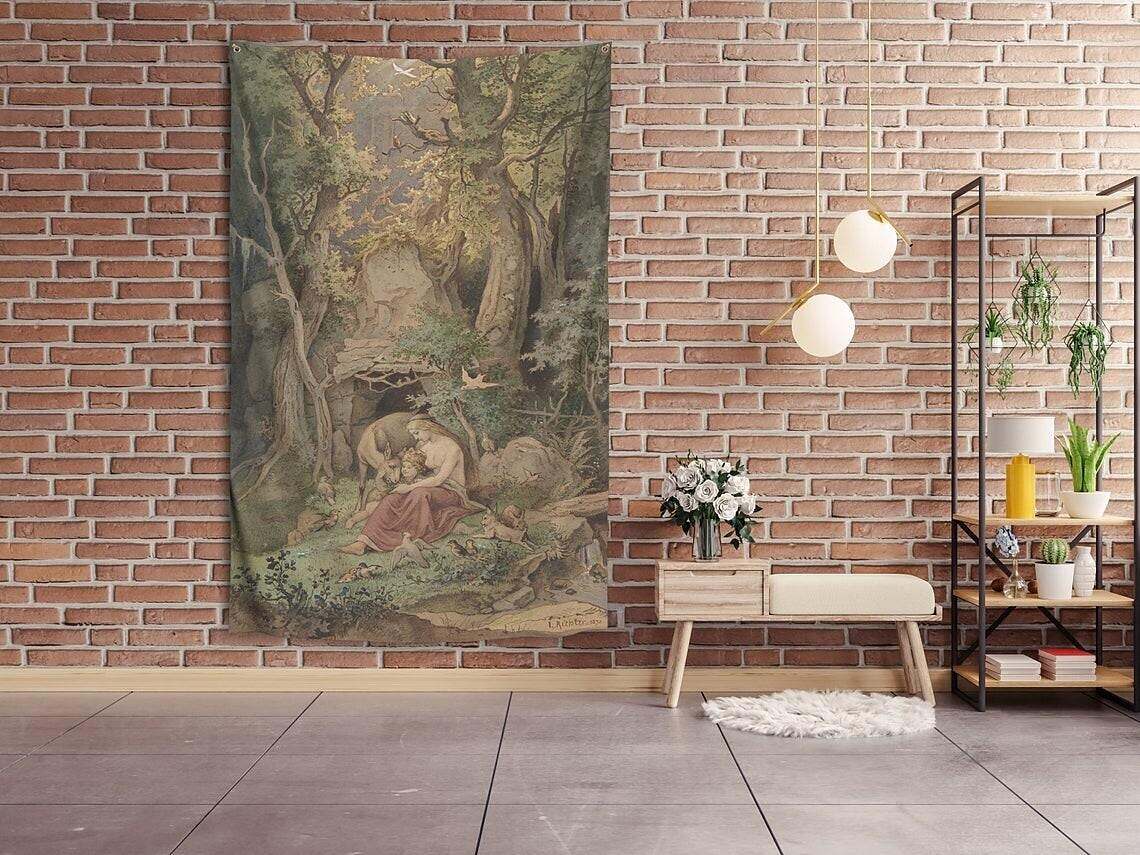 Medieval Painting Wall Tapestry Art Decor