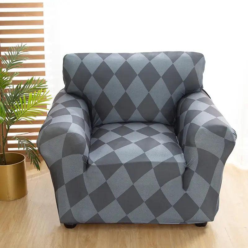 Stretch Sofa Cover Slipcover Geometric Pattern