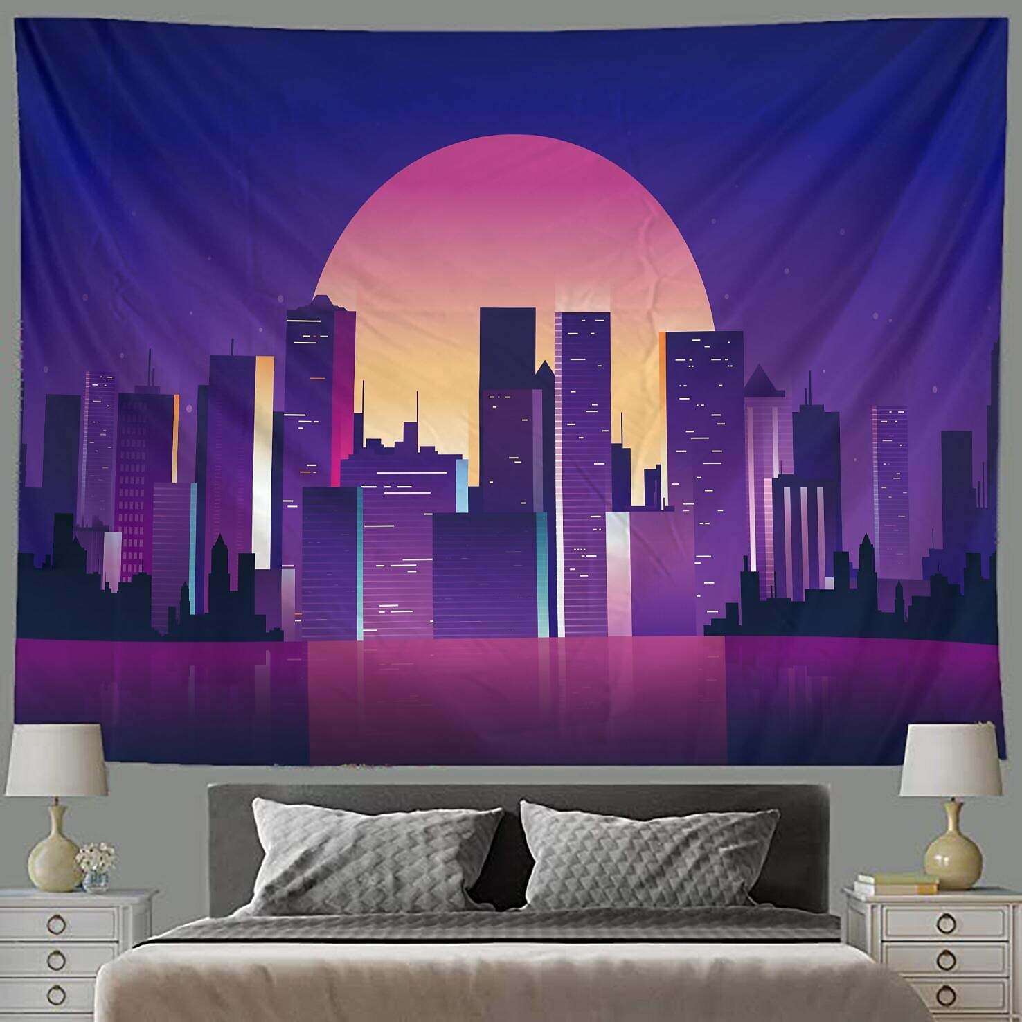 City Wall Tapestry Art Decor Photograph Backdrop