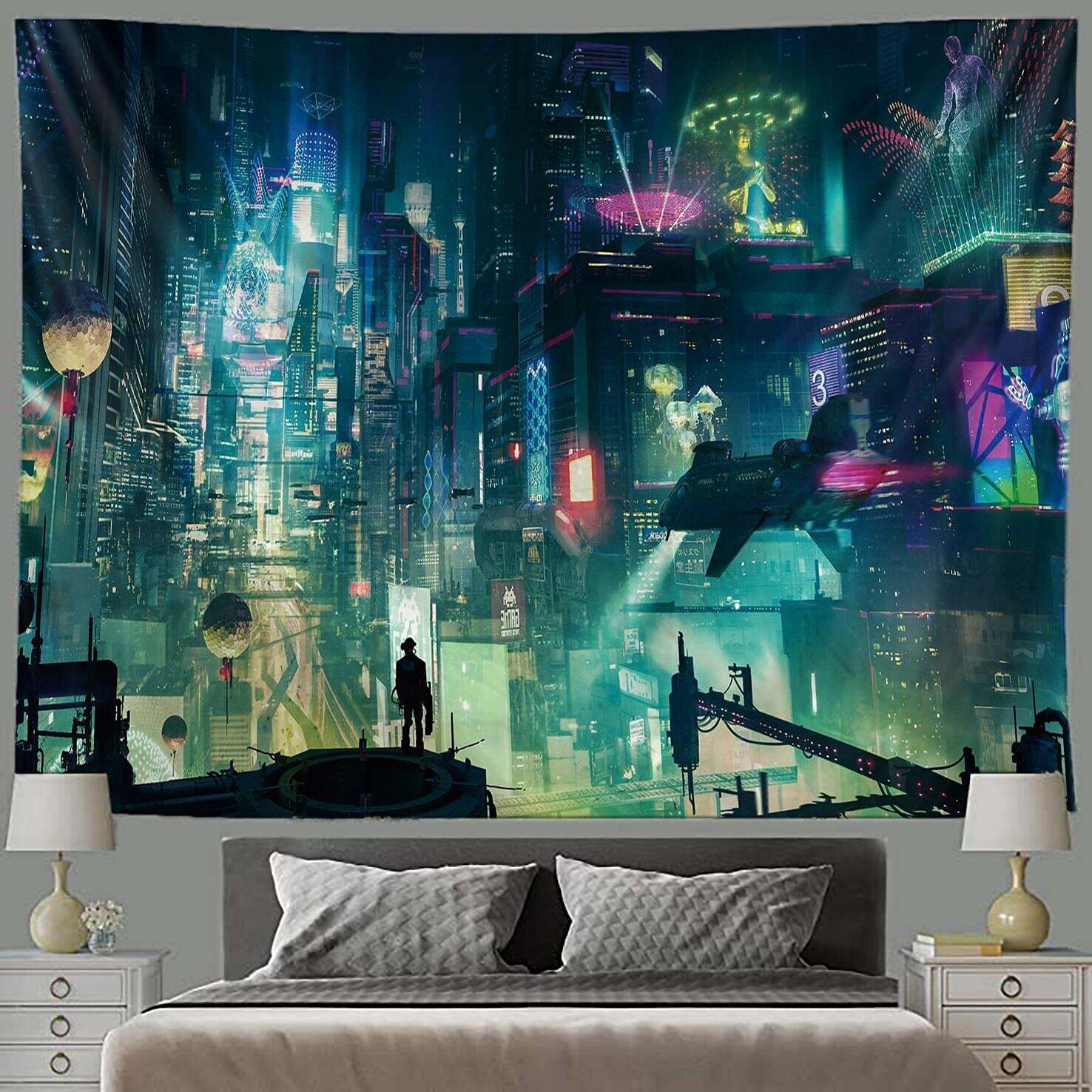 City Wall Tapestry Art Decor Photograph Backdrop