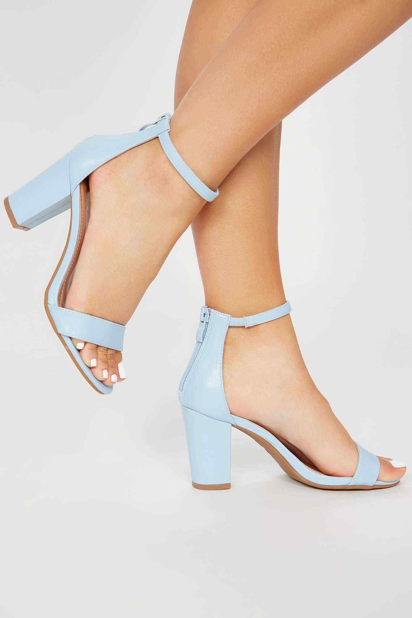 Forgetting You Heeled Sandals   Light Blue