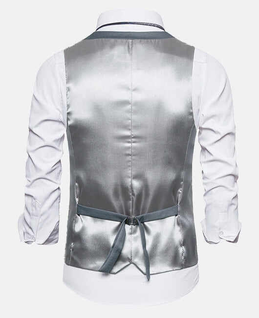 Business Plain Single Breasted Blazer Vest