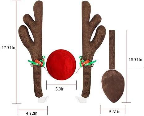 🎄Early Christmas Hot Sale 49% OFF🎁Premium Reindeer Car Kit Antlers