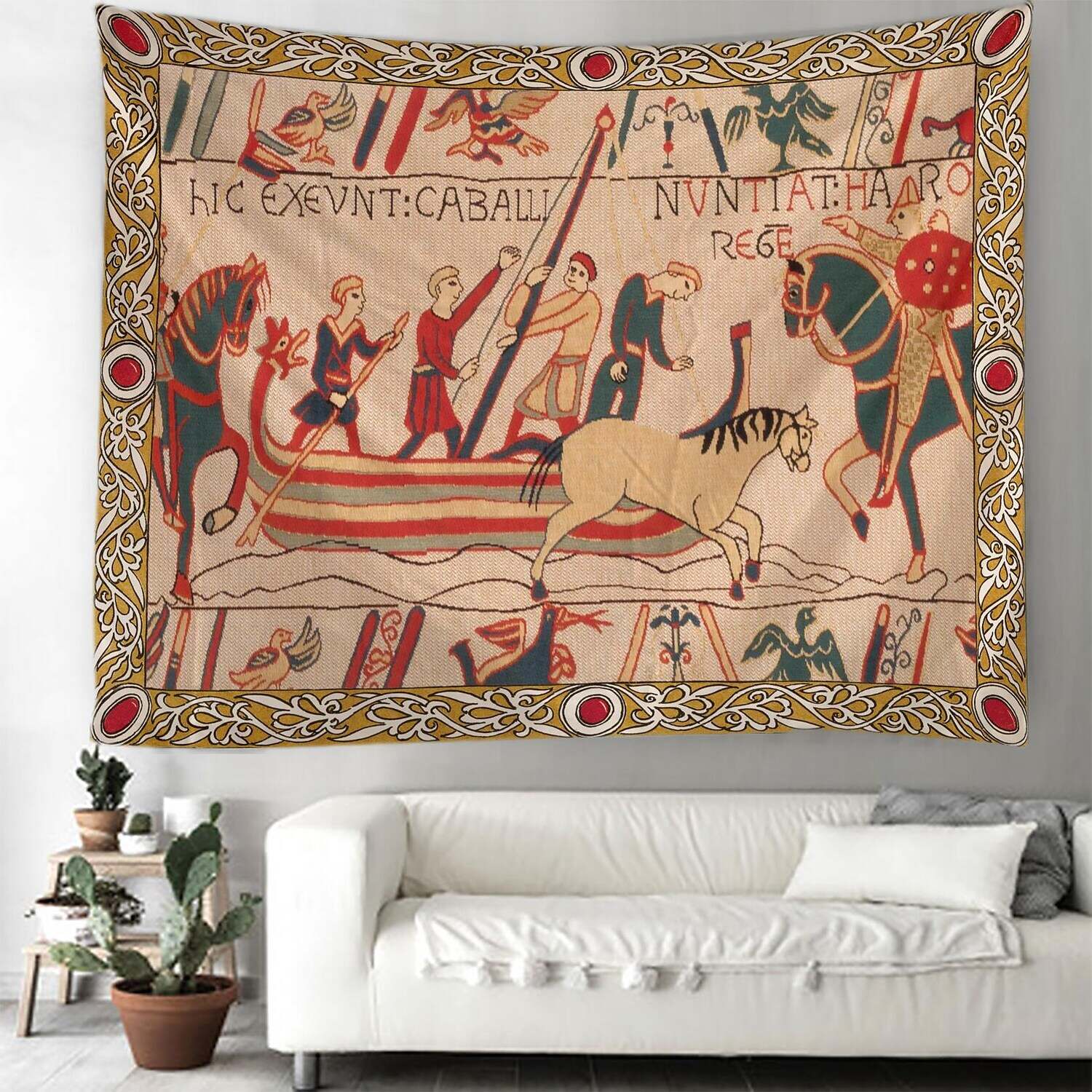 Bayeux Medieval Large Wall Tapestry Art Decor