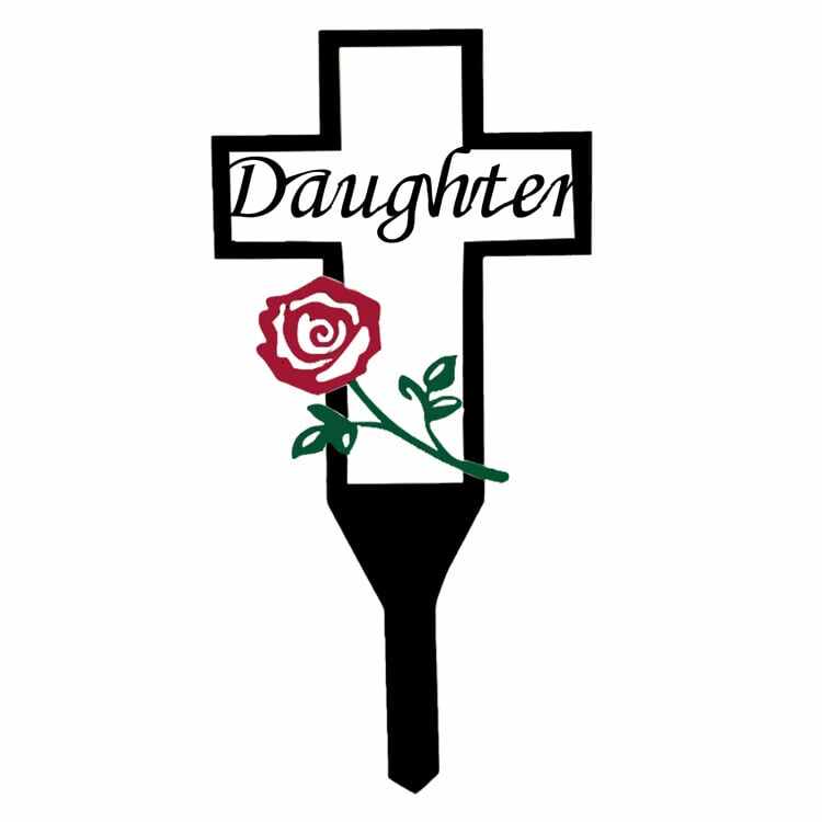 Hot Sale - Cemetery Memorial Cross Stake for Parents