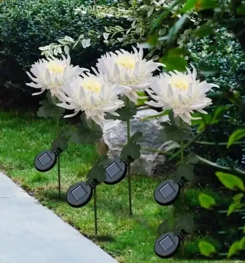 🎁Best Mother's Day Gift Of 2023🎁Outdoor Chrysanthemum Solar Garden Stake Decor Lights