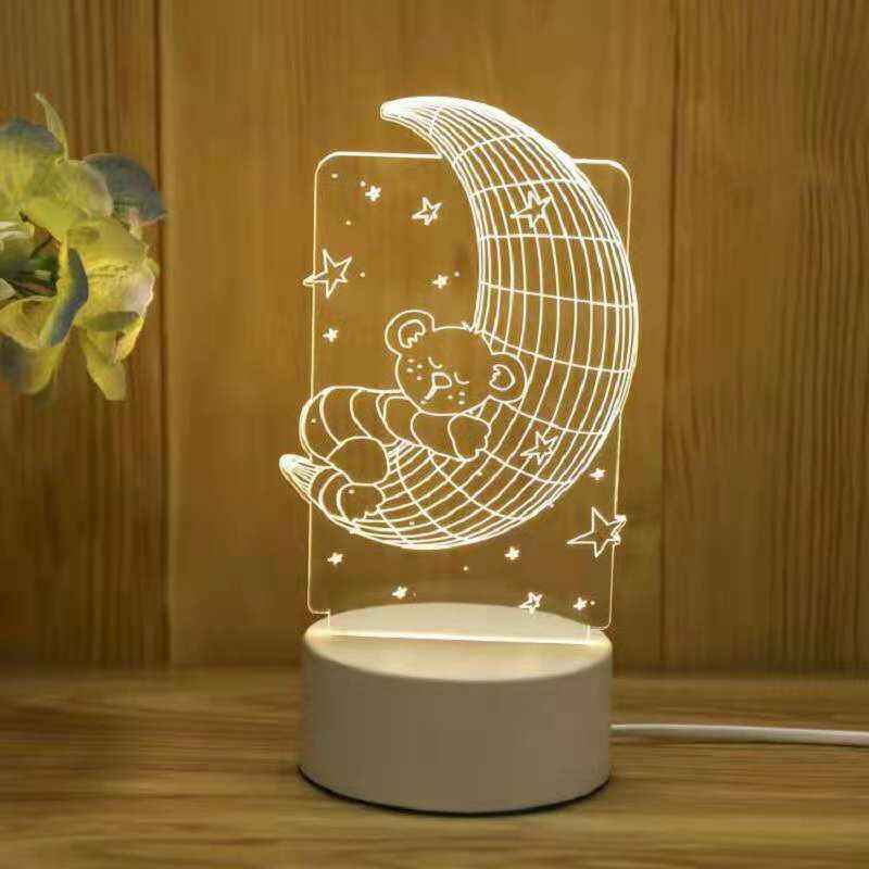 Children's gift lamp smart home eye protection 3D light