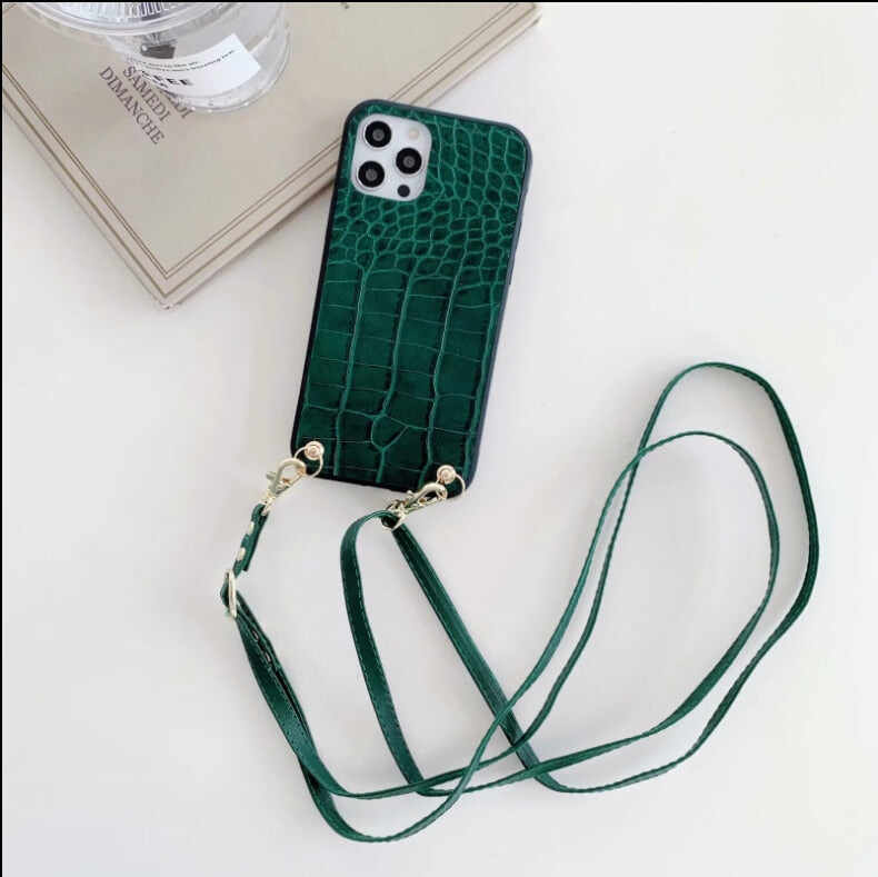 Cute Heart Card Wallet Crossbody Chain Bag Phone Case