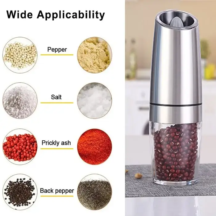 🔥Last Day Promotion -50% OFF🔥Automatic Electric Gravity Induction Salt and Pepper Grinder