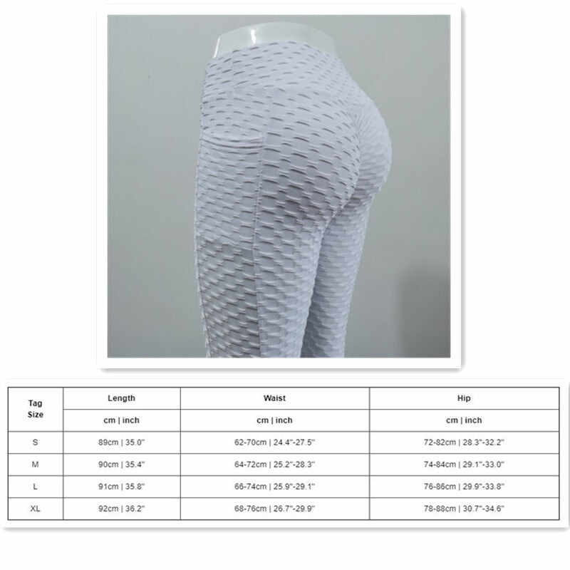 JIANWEILI push up leggings Woman High waist fitness anti cellulite legging femme Side pockets Gym Stretch pants Breathable