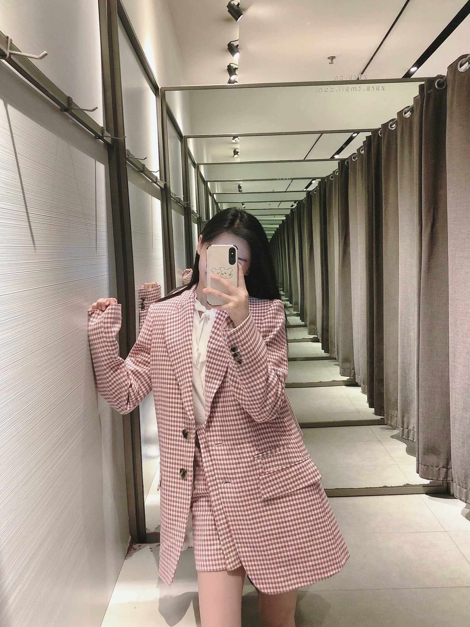 New Fashion Houndstooth Casual Jacket