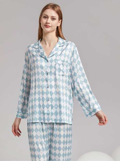 Plaid Simple Regular Sleeve Others Pajama Set