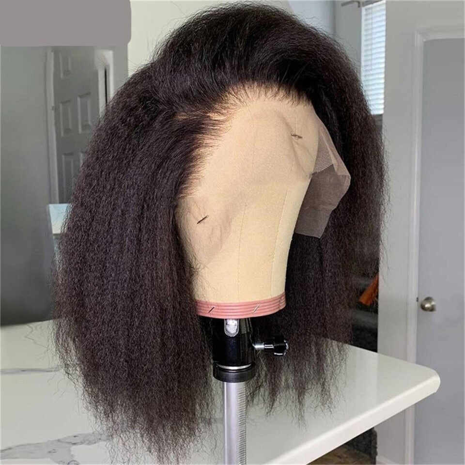 Kinky Straight Wig 13x4 Lace Front Human Hair