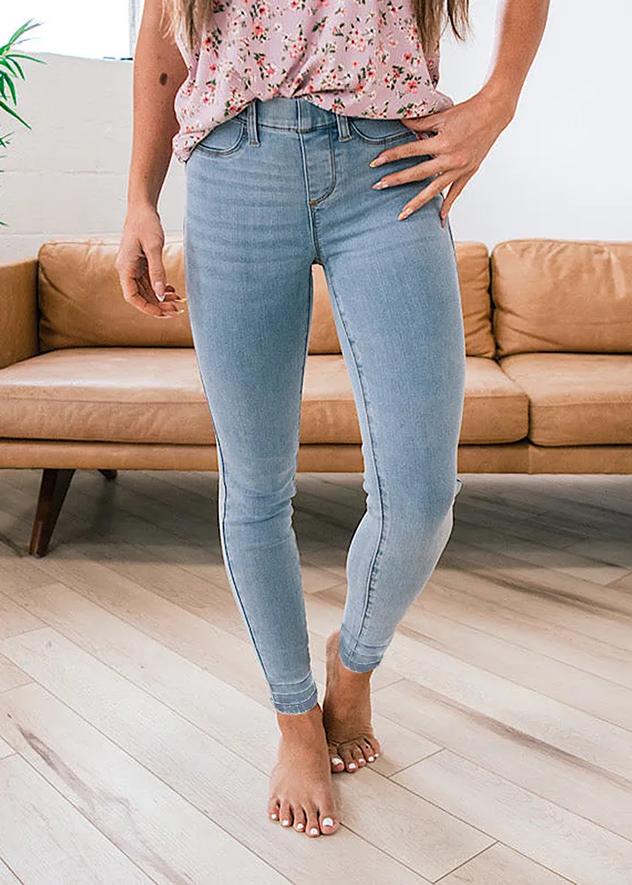 LAST DAY 70% OFF-Judy Blue Pull On Skinny Jeans (Buy 2 Free Shipping)