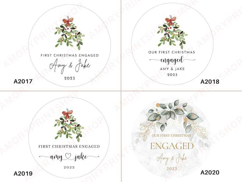 2023 Personalized Engaged Christmas Ornament | Personalized First Christmas Engaged | Custom Engagement Keepsake | Xmas Engagement X102X