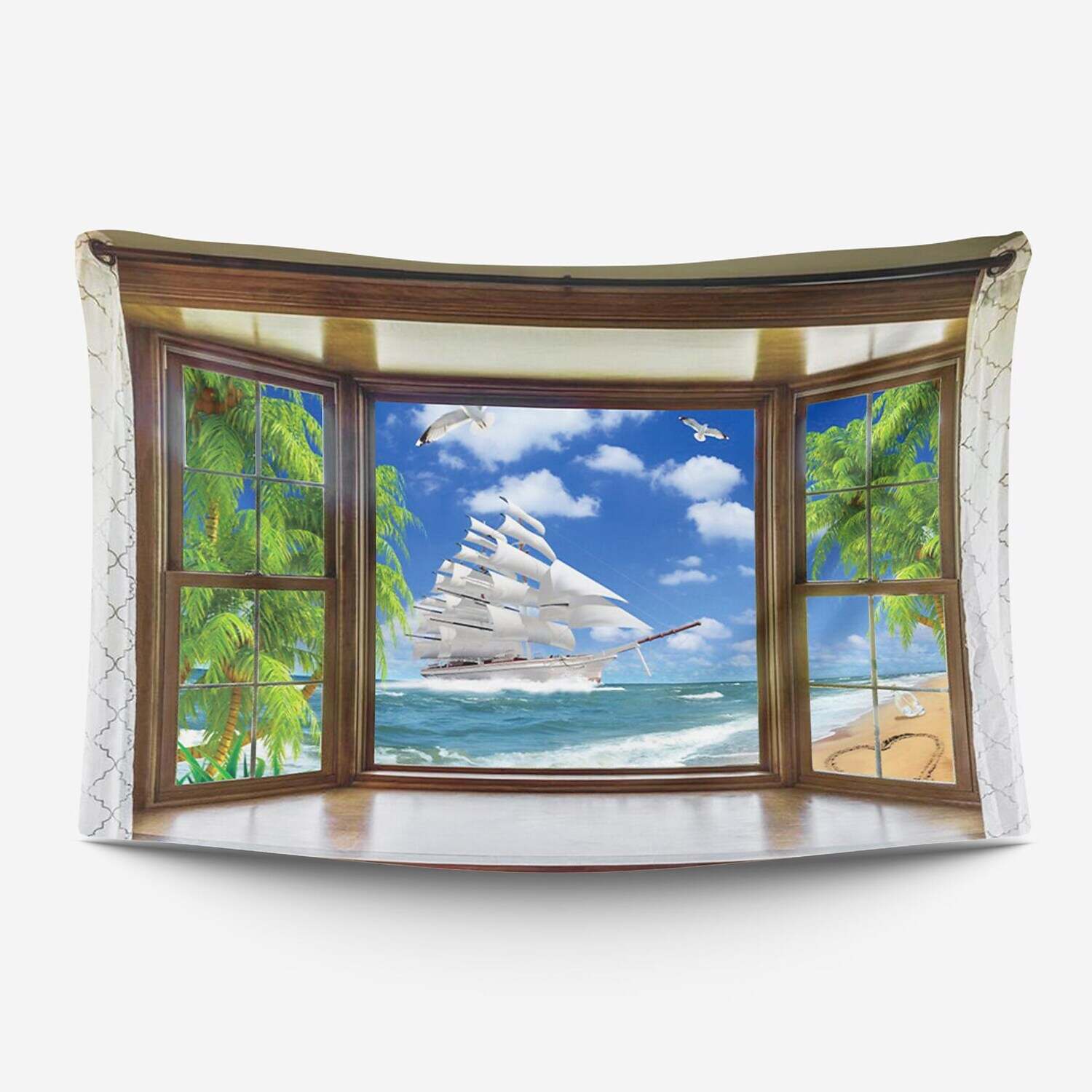 Landscape Large Wall Tapestry Window Art Decor